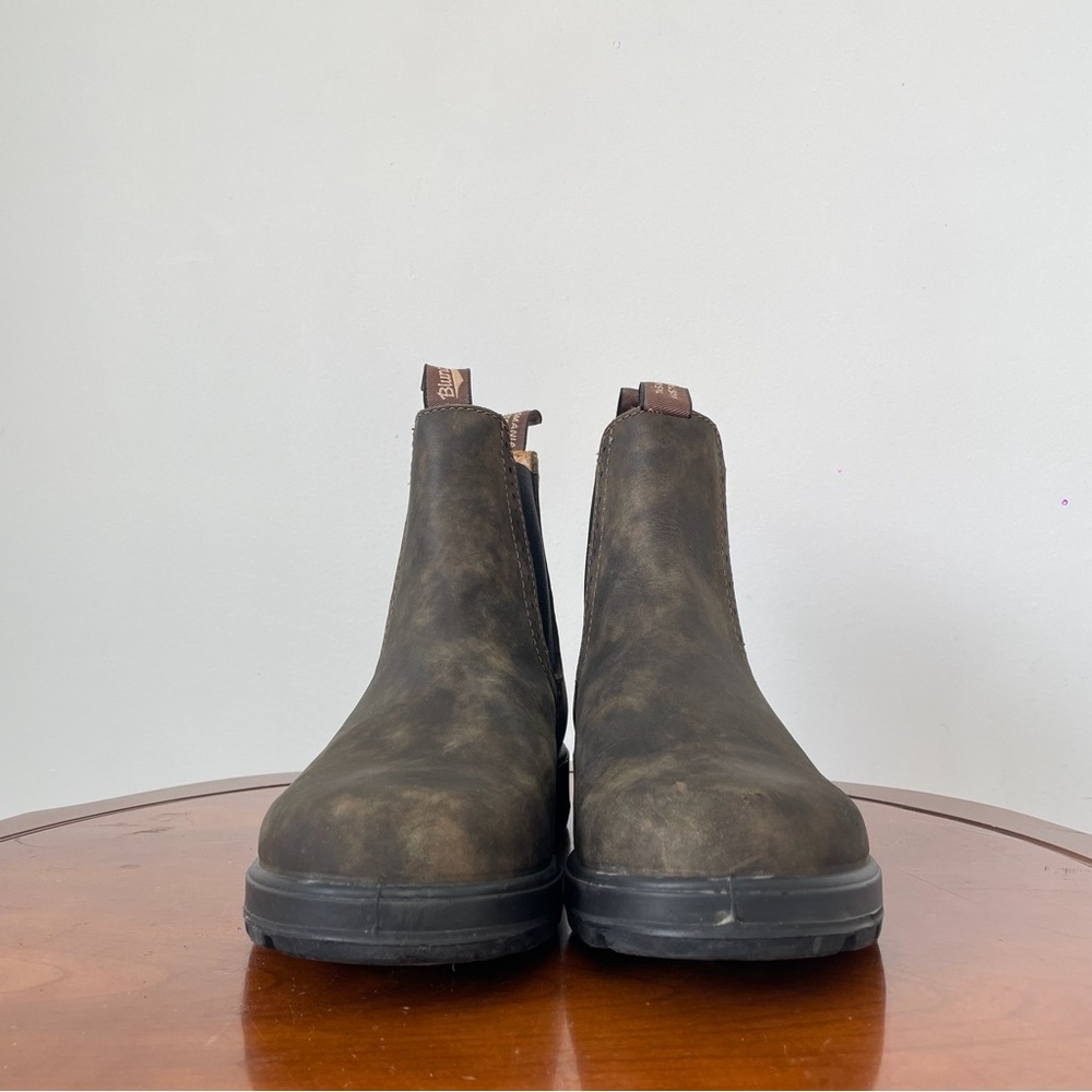 Blundstone Women's 1351 High Top Rustic Brown Leather Chelsea Boots | AU 7 - Picture 2 of 8